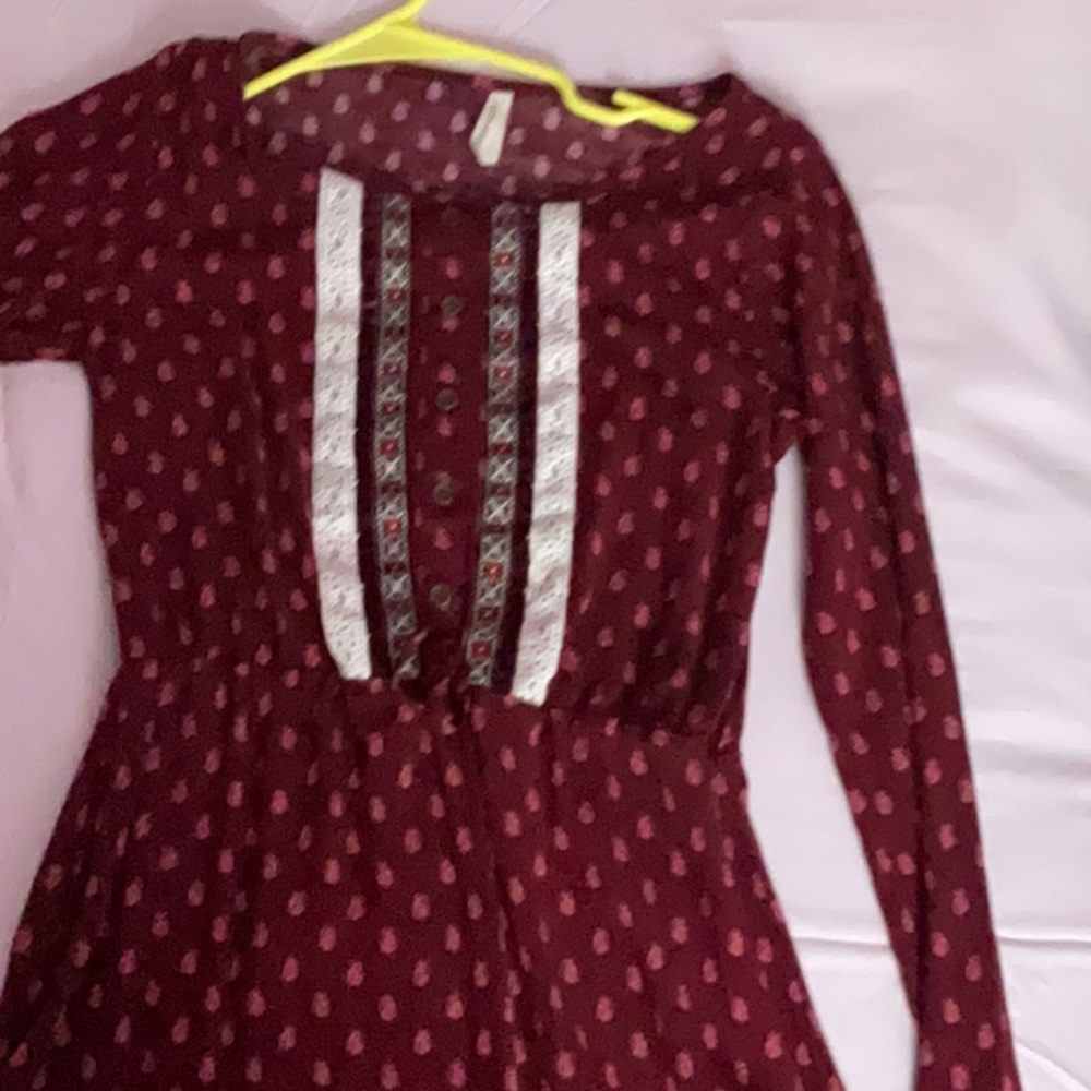 Maroon girls dress